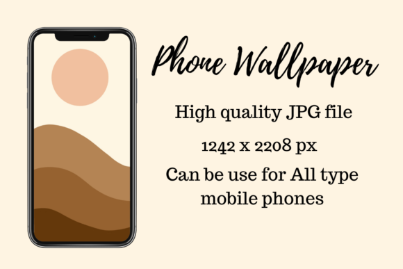 Download Phone Wallpaper Minimalist Moon Desert - Premium Resources